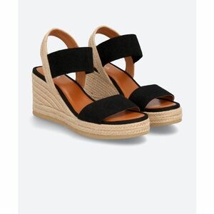 Black Espadrille Wedge Sandals MIA brand